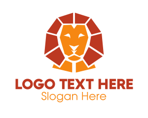 Lion - Lion Sphinx Bust logo design