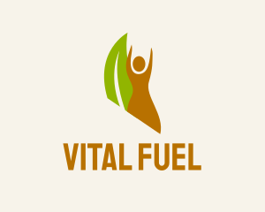 Herbal Nutrition Leaves  logo design