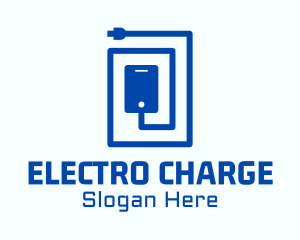 Mobile Phone Electrical Wire logo design