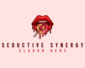 Seductive Lips Erotic logo design