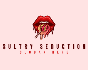 Seductive Lips Erotic logo design