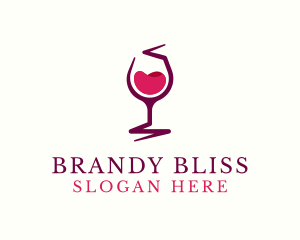 Wine Liquor Goblet logo design