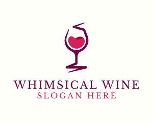 Wine Liquor Goblet logo design