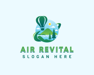 Travel Hot Air Balloon logo design