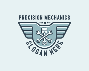 Piston Wrench Mechanic logo