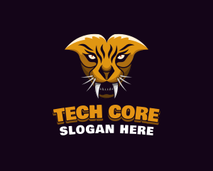 Tiger Animal Gaming logo design