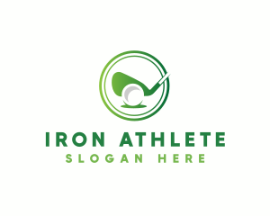 Golf Sports Athlete logo design