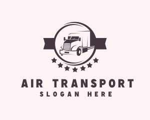 Trailer Truck Badge logo design