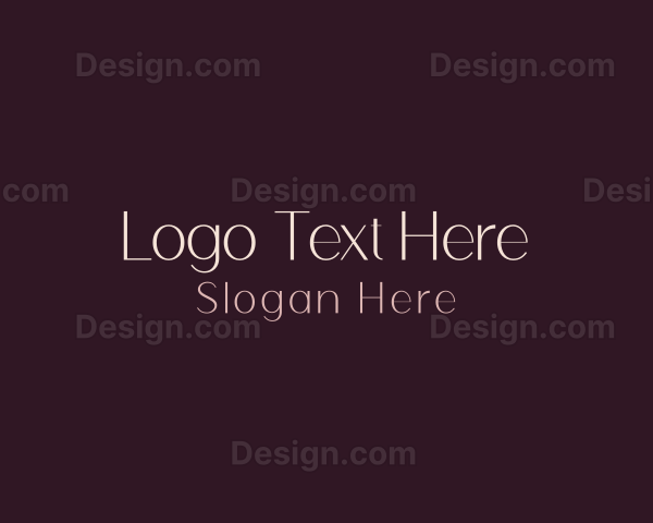 Classy Elegant Wordmark Logo