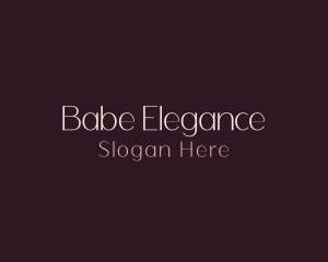 Classy Elegant Wordmark logo design