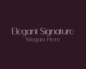 Classy Elegant Wordmark logo design