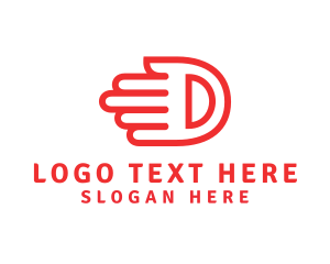 Logistics Hand Letter D logo