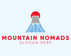 Japanese Mountain Destination logo design