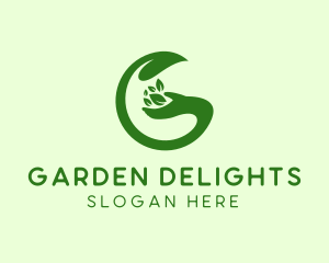 Gardener Hand Letter G logo design