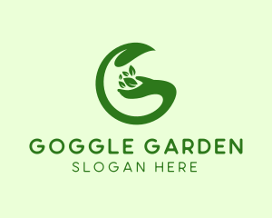 Gardener Hand Letter G logo design