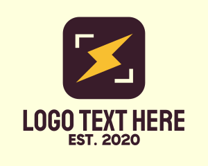 Snapshot - Flash Bolt App logo design