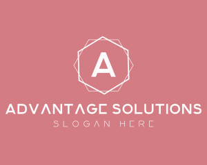 Minimalist Boutique Hexagon logo design