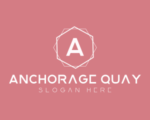 Minimalist Boutique Hexagon logo design