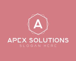 Minimalist Boutique Hexagon logo design