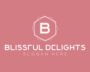 Minimalist Boutique Hexagon logo design