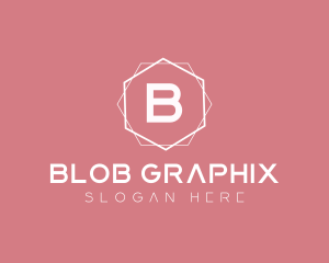 Minimalist Boutique Hexagon logo design