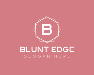 Minimalist Boutique Hexagon logo design