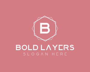 Minimalist Boutique Hexagon logo design