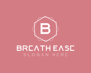 Minimalist Boutique Hexagon logo design