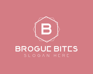 Minimalist Boutique Hexagon logo design