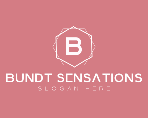 Minimalist Boutique Hexagon logo design