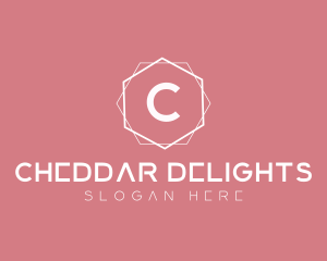 Minimalist Boutique Hexagon logo design