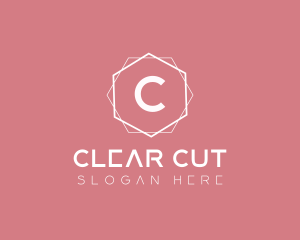 Minimalist Boutique Hexagon logo design