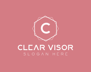 Minimalist Boutique Hexagon logo design