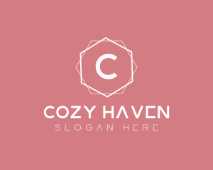 Minimalist Boutique Hexagon logo design