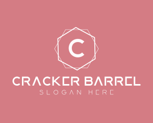 Minimalist Boutique Hexagon logo design