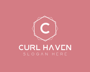 Minimalist Boutique Hexagon logo design