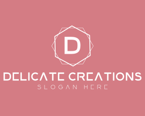 Minimalist Boutique Hexagon logo design