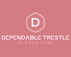 Minimalist Boutique Hexagon logo design