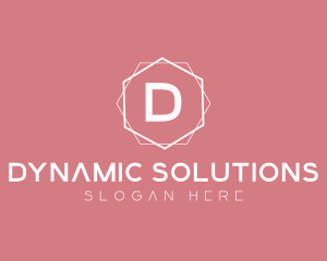 Minimalist Boutique Hexagon logo design