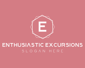 Minimalist Boutique Hexagon logo design