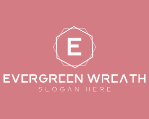 Minimalist Boutique Hexagon logo design