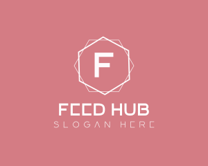 Minimalist Boutique Hexagon logo design