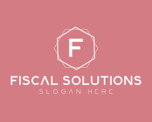 Minimalist Boutique Hexagon logo design