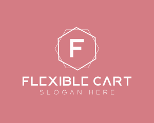 Minimalist Boutique Hexagon logo design