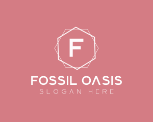 Minimalist Boutique Hexagon logo design