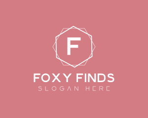 Minimalist Boutique Hexagon logo design