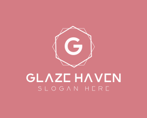 Minimalist Boutique Hexagon logo design