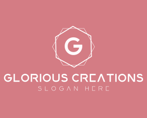 Minimalist Boutique Hexagon logo design