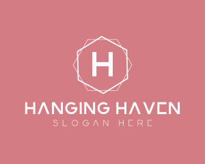 Minimalist Boutique Hexagon logo design