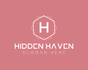 Minimalist Boutique Hexagon logo design